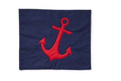 Zoom bild av Lord Nelson Victory Pillow C Quilted Anchor Röd