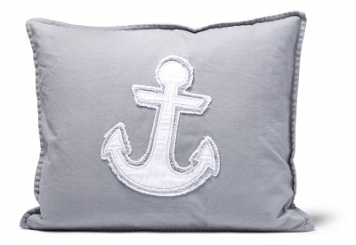 Zoom bild av Lord Nelson Victory Pillow Cover Anchor Grå