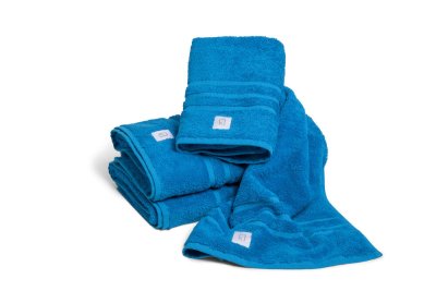 Zoom bild av Kosta Linnewäfveri Frotte Turkos 90x150