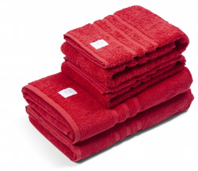 Zoom bild av Kosta Linnewäfveri Frotte Röd 50x70