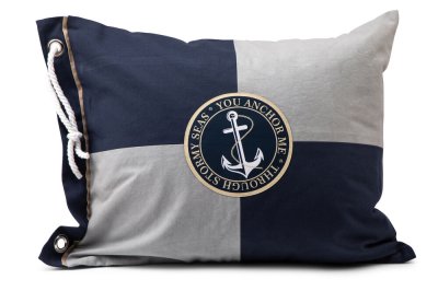 Zoom bild av Lord Nelson Victory Pillow Cover Barsebäck Marin/Grå