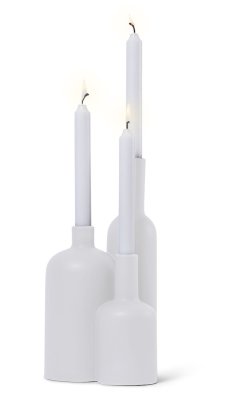 Zoom bild av Bottle Candle Holder Vit