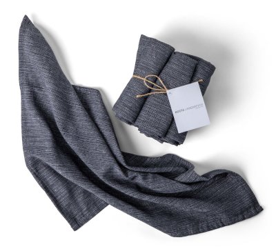 Zoom bild av Kosta Linnewäfveri Duk Recycled Mörkgrå 150x350