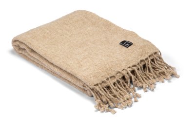Zoom bild av Kosta Linnewäfveri Sjövallen Pläd Beige