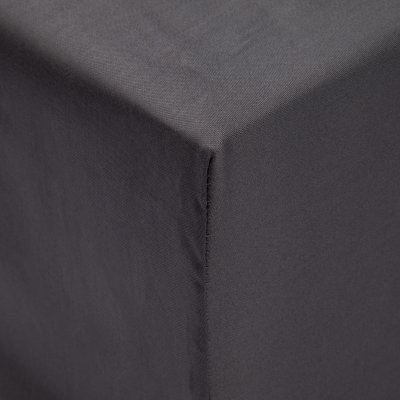 Zoom bild av Dra-på-lakan Mörkgrå 90x200 Satin