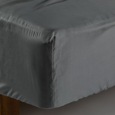 Zoom bild av Kosta Linnewäfveri Dra-på-lakan Lyocell Ljusgrå 180x200