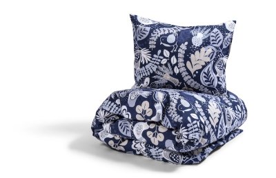 Zoom bild av Kosta Linnewäfveri Stormhagen Satin Marin 150x210