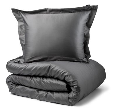 Zoom bild av Kosta Linnewäfveri Manchester Satin 400tc Mörkgrå 50x60