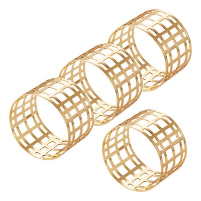Zoom bild av Servina Servettringar 4 pack förmässingad Dia 4,5*3 cm - Dorre