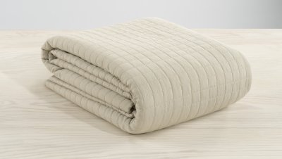 Zoom bild av Sängöverkast 150x250 cm Beige