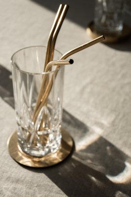 Zoom bild av 4-pack Peak Highballglas med sugrör