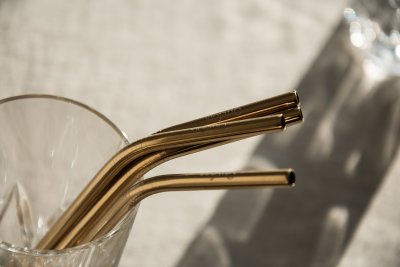 Zoom bild av 4-pack Peak Highballglas med sugrör