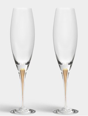 Zoom bild av INTERMEZZO CHAMPAGNEGLASS GULD 26CL 2-PACK - ORREFORS