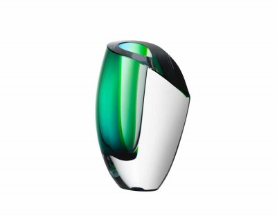 Zoom bild av MIRAGE GREEN/BLUE VASE H 210 MM - KOSTA BODA ARTIST COLLECTION