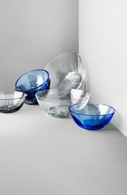 Zoom bild av BRUK WATER BLUE BOWL SMALL 1-PACK 60CL - KOSTA BODA