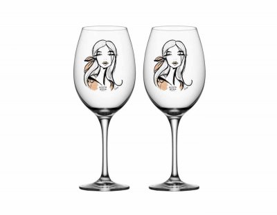 Zoom bild av ALL ABOUT YOU/ WAIT FOR HER 2-P WINE 52CL - KOSTA BODA