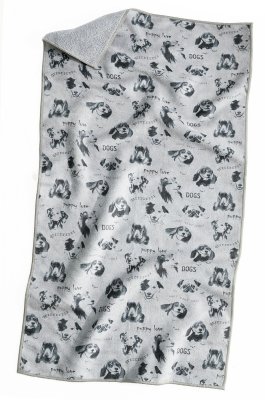 Zoom bild av Hundduk Woof 60x120 cm Grå