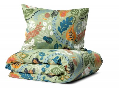 Zoom bild av Kosta Linnewäfveri Stormhagen Satin Grön 150x210