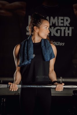 Zoom bild av GRS RPET active dry handduk liten - Vinga Home