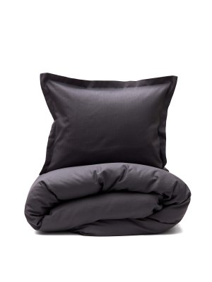 Zoom bild av Primland hotel satin bäddset, 4 delar Grå - Vinga Home