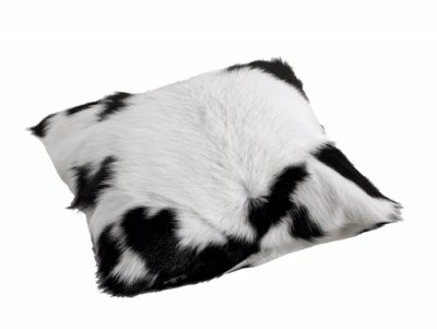 Zoom bild av SKANDILOCK - CUSHION CALF40 BLACK, KALVSKINNSKUDDE 40X40 CM