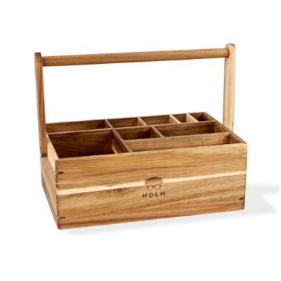 Zoom bild av HOLM Redskapslåda/hållare i akaciaträ