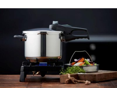 Zoom bild av Funktion Tryckkokare 6,0L m/lock+kor Fu