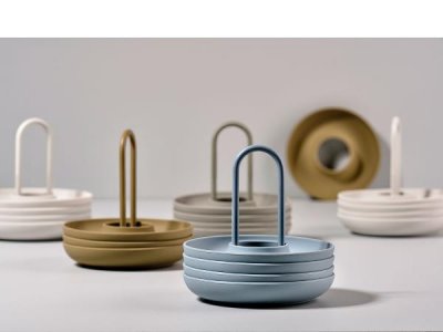 Zoom bild av Zone Denmark Äggkopp m hållare Singles 4 st Warm Grey