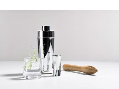 Zoom bild av Zone Denmark Jigger Rocks 2,5/5 cl Polished Steel