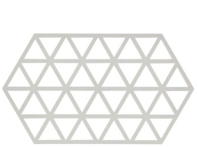 Zoom bild av Zone Denmark Grytunderlägg Triangles Warm Grey L24