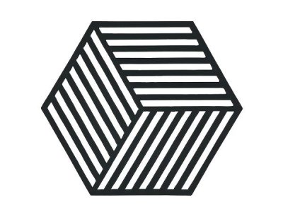 Zoom bild av Zone Denmark Grytunderlägg Hexagon Black