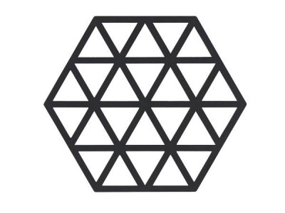 Zoom bild av Zone Denmark Grytunderlägg Triangles Black