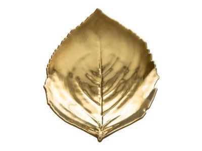 Zoom bild av Costa Nova Tallrik hortensiablad Riviera 22 x 19 cm Gyllen Keramik