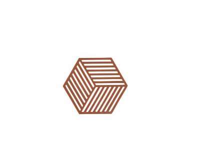 Zoom bild av Zone Denmark Grytunderlägg Hexagon Terracotta