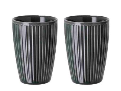 Zoom bild av Pillivuyt Termosmugg Plissé 25 cl 8 x 12 cm 2 st Midnight Blue