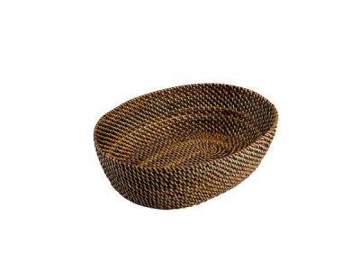 Zoom bild av Pillivuyt Brödkorg oval 20 x 15 cm Ljus/Mörk brun Nito flät