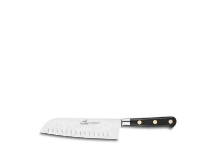 Zoom bild av Lion Sabatier Santokukniv Ideal 18 cm Stål/Svart