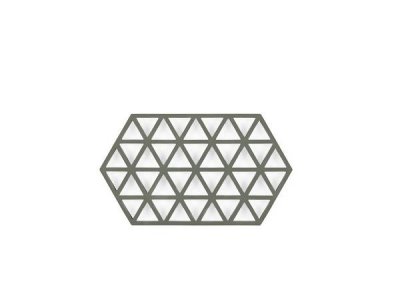 Zoom bild av Zone Denmark Grytunderlägg Triangles Olive green L24