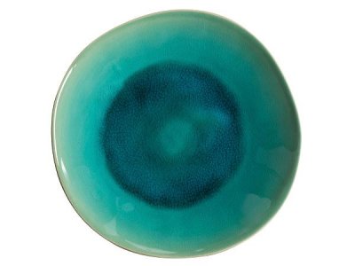 Zoom bild av Costa Nova Sallads-/pastatallrik djup Riviera 25 cm Azurblå/svart