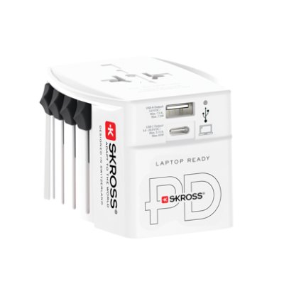 Zoom bild av SKROSS världsreseadapter MUV 65W PD med USB C-kabel
