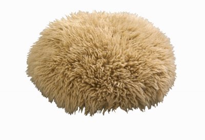 Zoom bild av SKANDILOCK - SHEILA, KUDDE I LÅNGHÅRIGT FÅRSKINN. 40 Ø CM