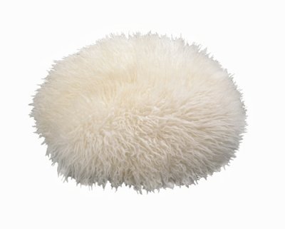 Zoom bild av SKANDILOCK - SHEILA, KUDDE I LÅNGHÅRIGT FÅRSKINN. 40 Ø CM