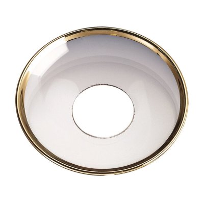 Zoom bild av Nybro Glasbruk - Ljusmanschett Klar guldkant, 65 mm